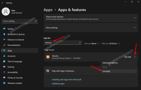 How to Uninstall Windows Subsystem for Linux (WSL) on Windows 11