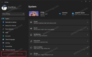 Fix - 'Windows Update' or 'Check for update' Option Missing in Windows 11