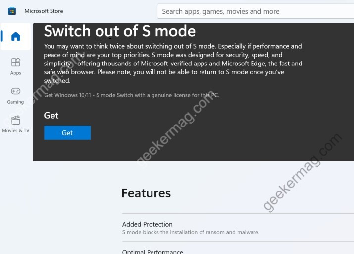 How to Switch out from S Mode Windows 11 Home - 6