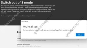 How to Switch out from S Mode Windows 11