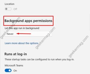 How to Enable or Disable Background Apps in Windows 11
