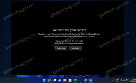 Fix - We can't find your camera 0xa00f4244 NoCamerasAreAttached Windows 11