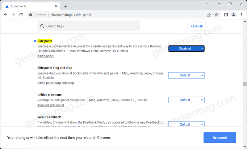 Chrome gets Side Panel with Reading list  Bookmarks   Search - 18