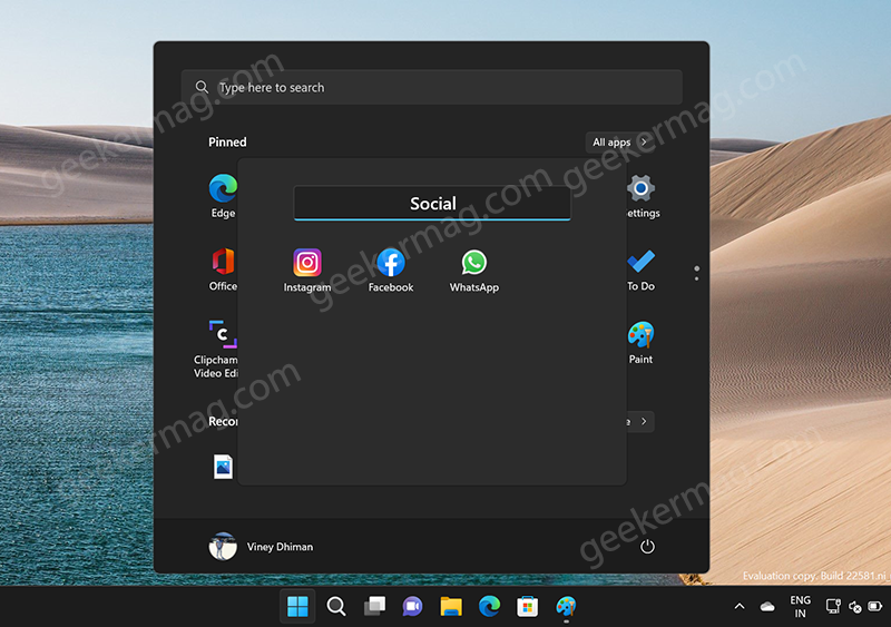 How to Create  Rename and Remove Start Menu Apps Folders in Windows 11 - 25