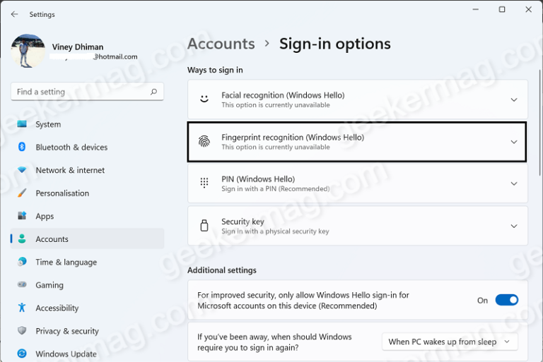 Fix We Couldn’t Find A Fingerprint Scanner Compatible With Windows