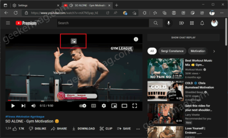 Enable or Disable Picture in Picture (PIP) Button in Microsoft Edge