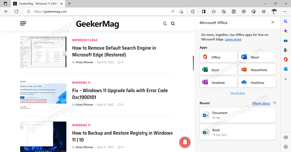 Microsoft Edge gets New Sidebar for Apps - 54