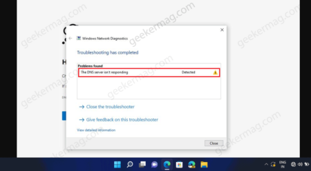 Fix - DNS Server Isn’t Responding in Windows 11