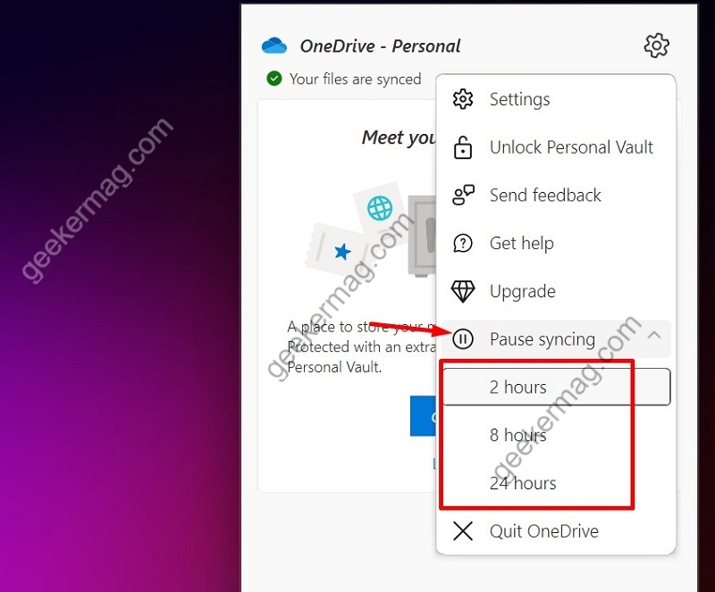 How to Cancel or Stop Sync in OneDrive in Windows 11 - 90