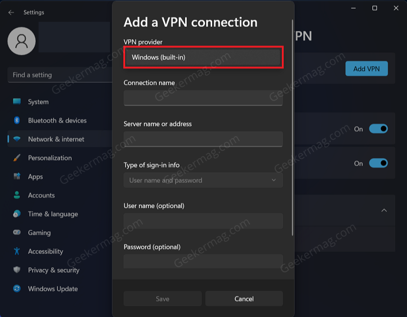 How to Manually Setup a VPN in Windows 11 - 38