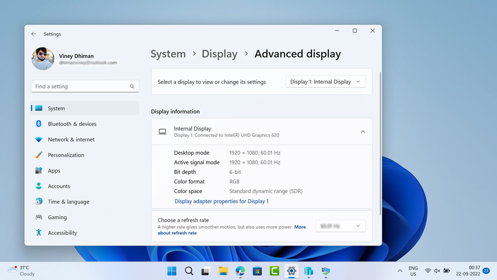 Save Power on External Display with Dynamic Refresh Rate in Windows 11   25206 - 90