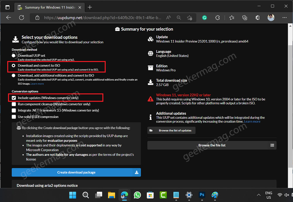 Use UUP Dump to Download Windows 11 10 Insider ISO - 4