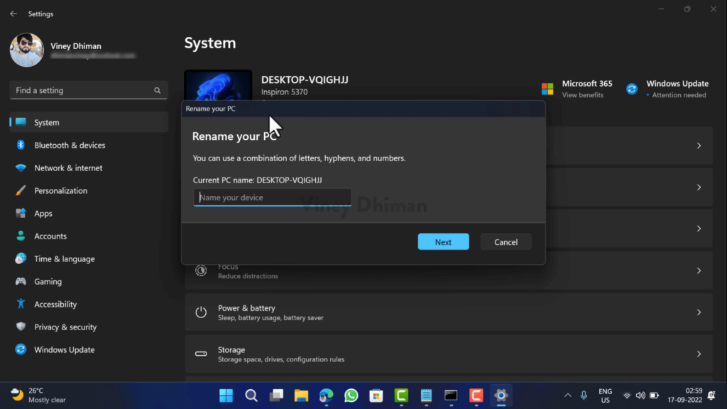 Enable New Dialogs UI Rename This PC & Date and Time in Windows 11 - 25201