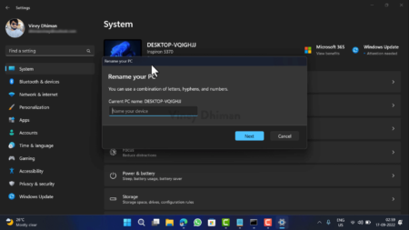 Enable New Dialogs UI Rename This PC & Date and Time in Windows 11 - 25201
