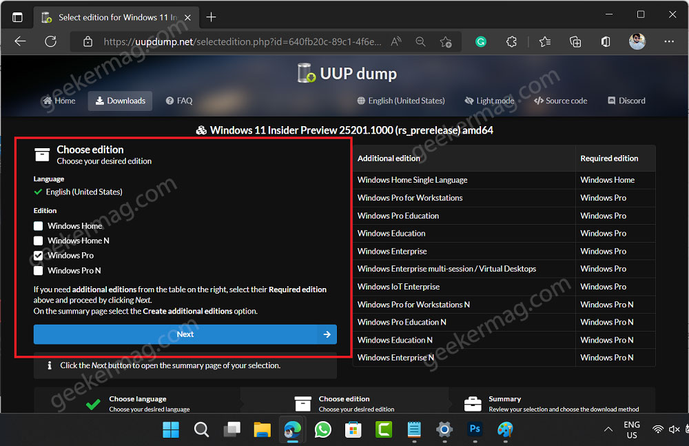 Use UUP Dump to Download Windows 11 10 Insider ISO - 12