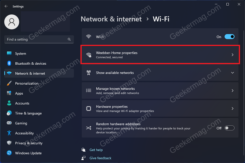 Wi-Fi Properties