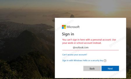 Fix - Can't sign in to Outlook with (Personal) Outlook.com account