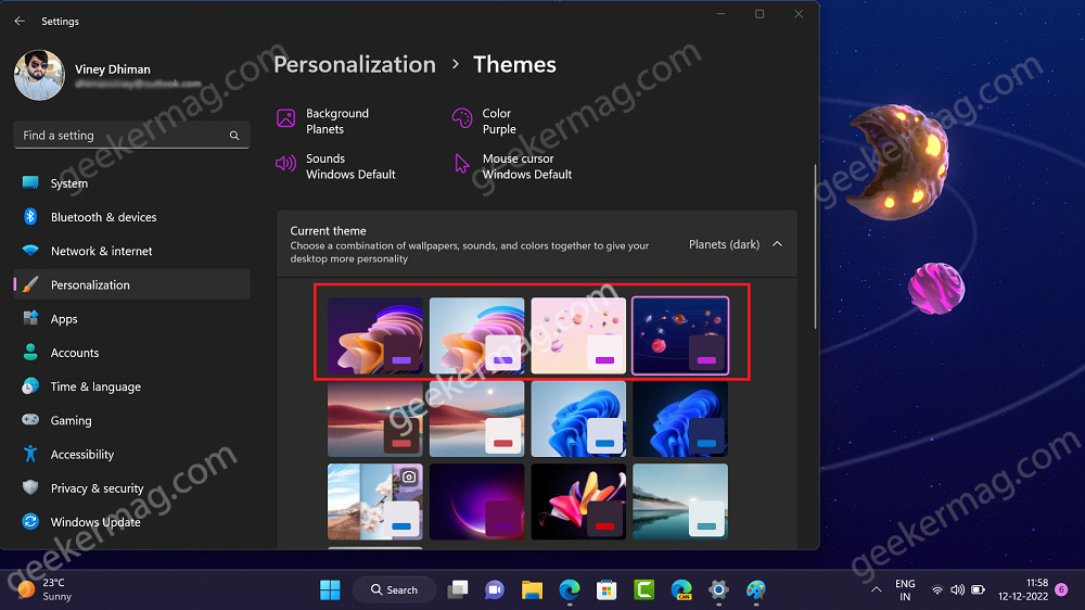 How to Enable Hidden Education Themes in Windows 11 22H2 - 43