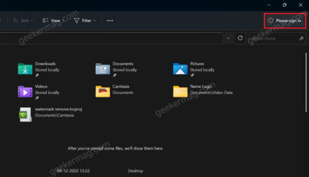 How to Remove 'Please Sign in' from Windows 11 File Explorer