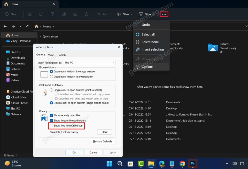 How to Remove 'Please Sign in' from Windows 11 File Explorer