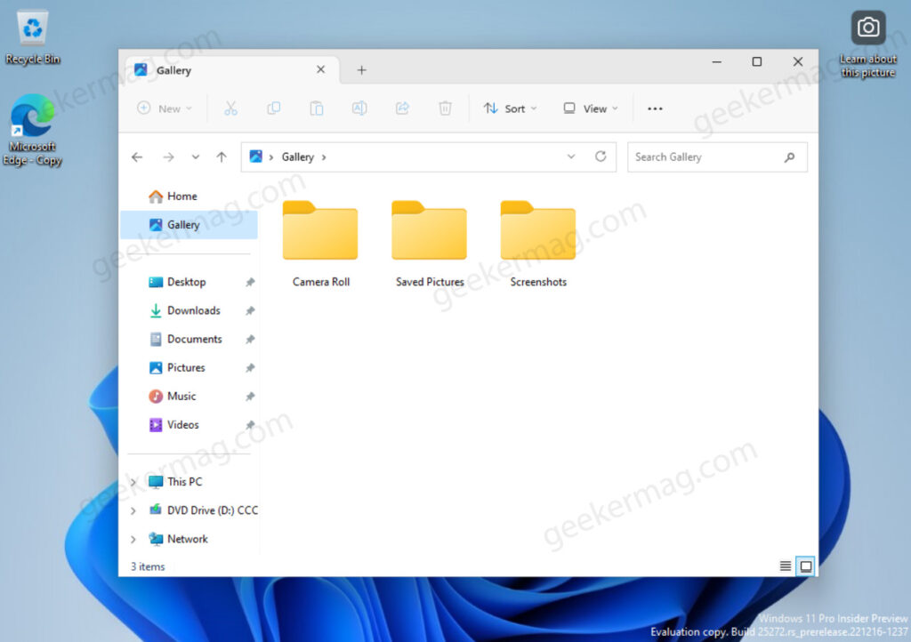 How to Enable 'Gallery' in File Explorer on Windows 11