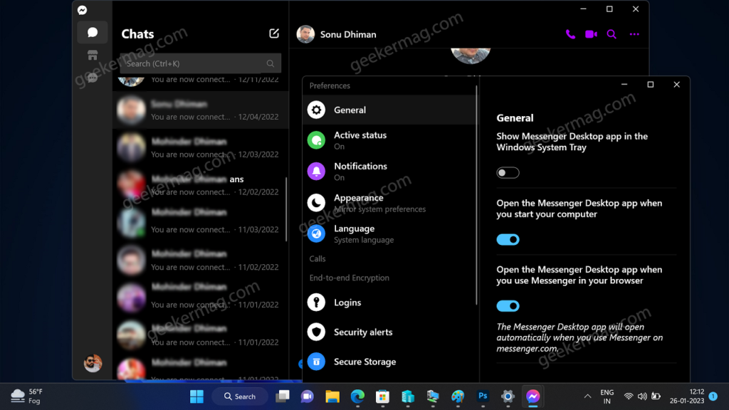 Download New Facebook Messenger App for Windows 11/10 PC