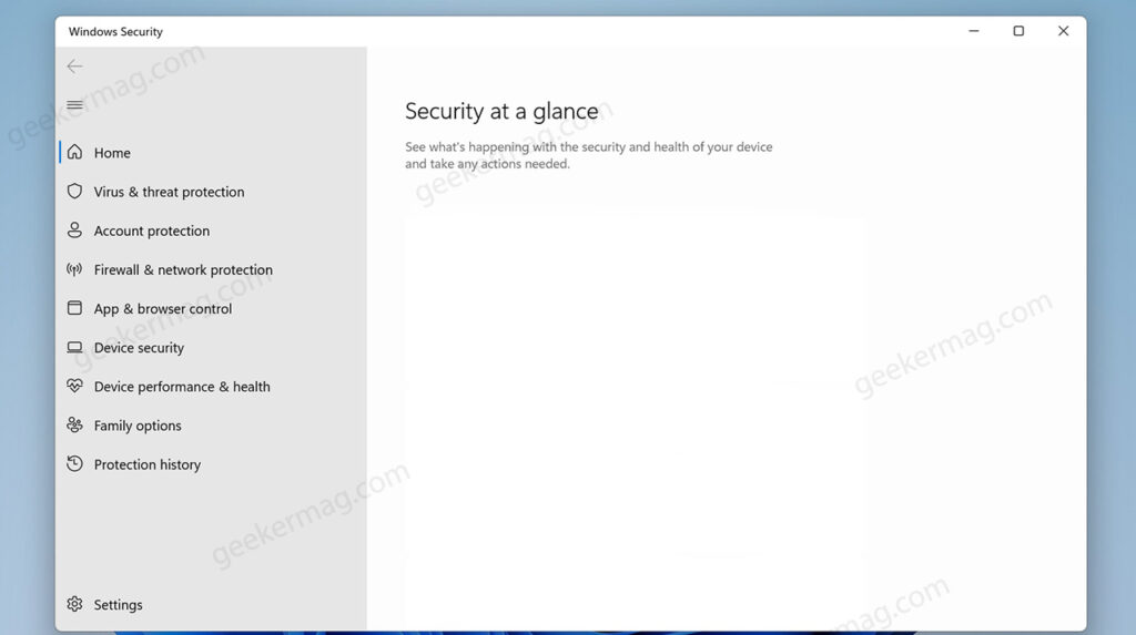 Fix - Windows Security Showing Blank Screen in Windows 11