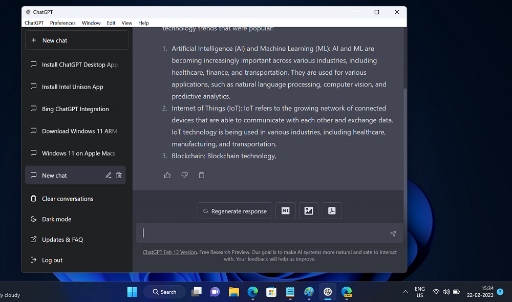 chatgpt 3.5 free download for windows 11