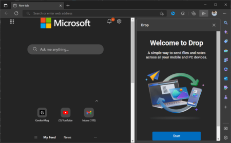 How to Enable & Use Microsoft Edge Drop Feature to Send Files