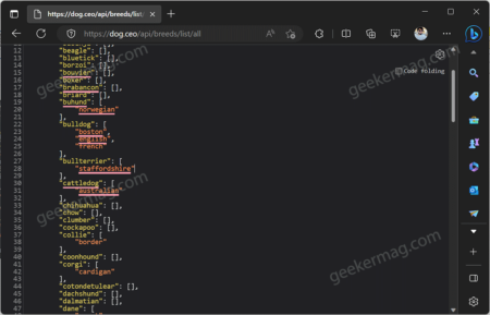 How to Enable & Use Improved JSON viewer in Microsoft Edge