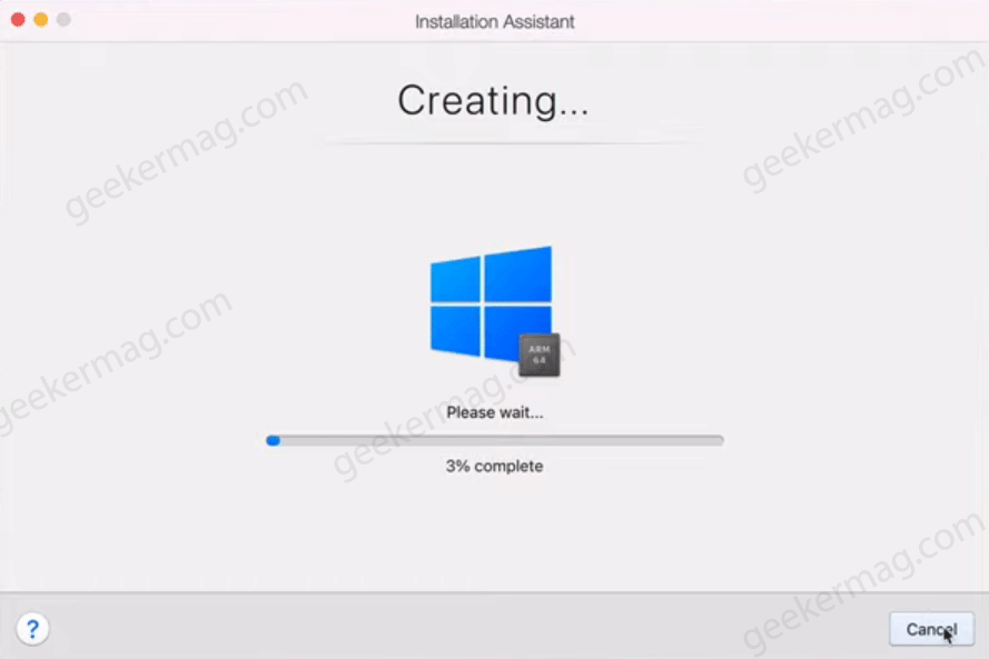 create and installling virtual machine using parallels desktop