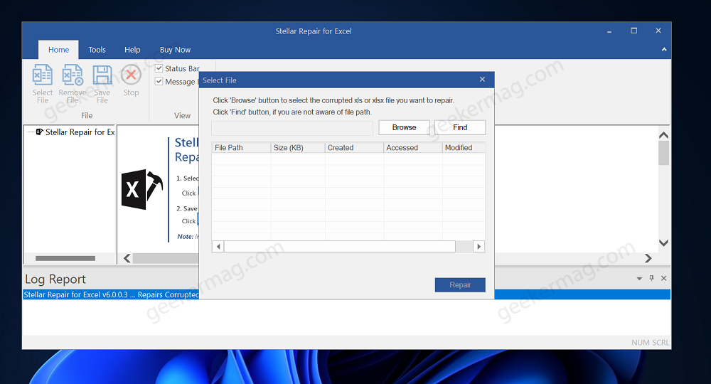 Select File Dialog Box