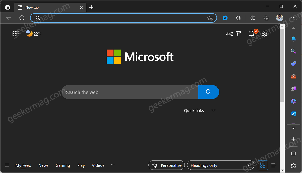 How to Remove Discover Bing button in Microsoft Edge Toolbar