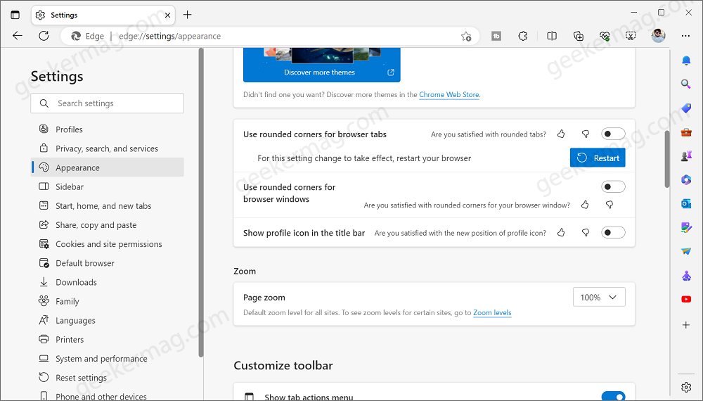 Microsoft Edge Re Adds Rounded Corners To Tabs On Windows Vrogue