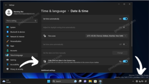 How to Hide Time & Date in Windows 11 Taskbar (System tray) How to Hide Time & Date in Windows 11 Taskbar (System tray)