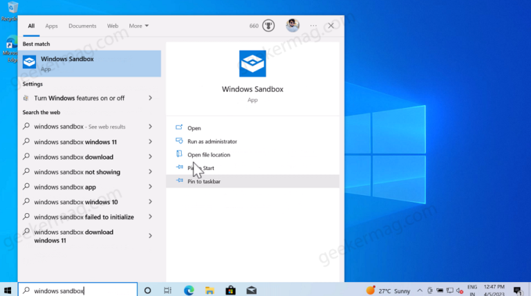 how to install windows sandbox in windows 11 10 home edition