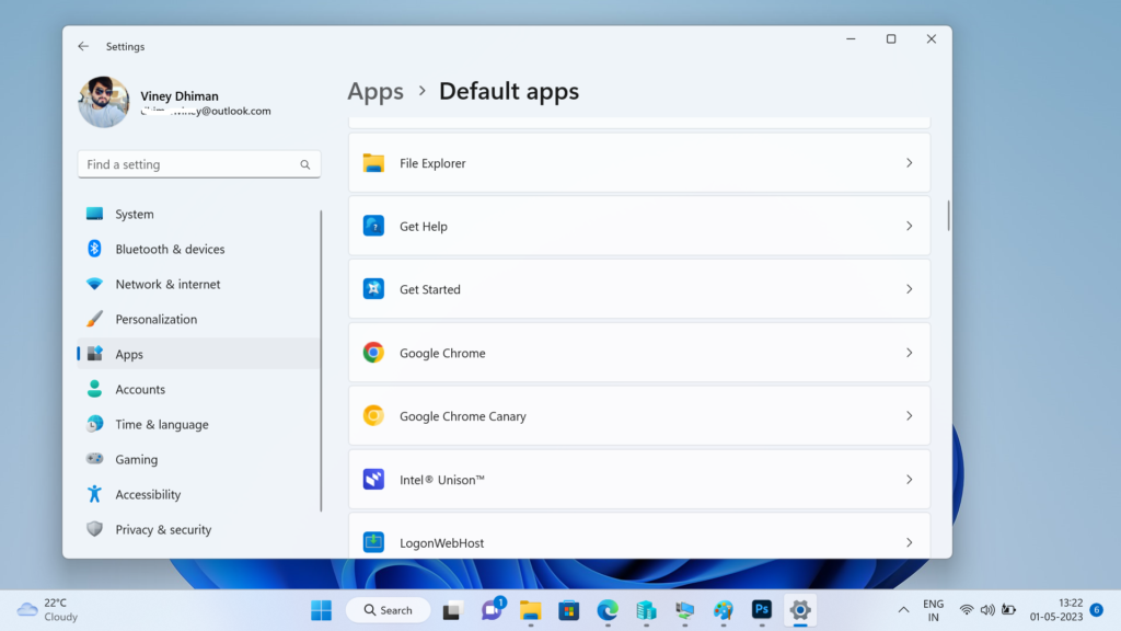 Fix - Opening Chrome opens Default App Settings in Windows 11/10