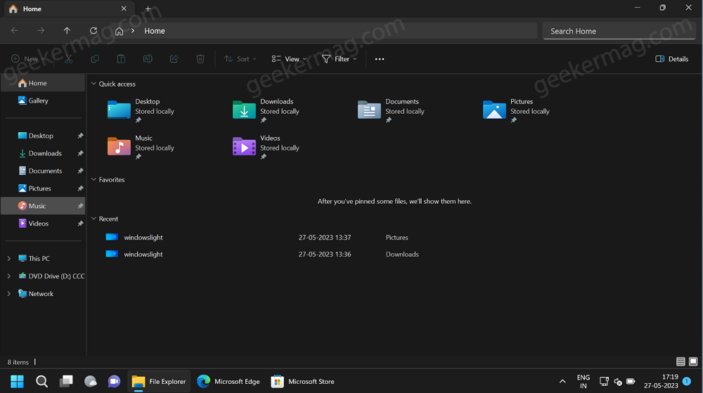 Windows 11 File Explorer New Header UI