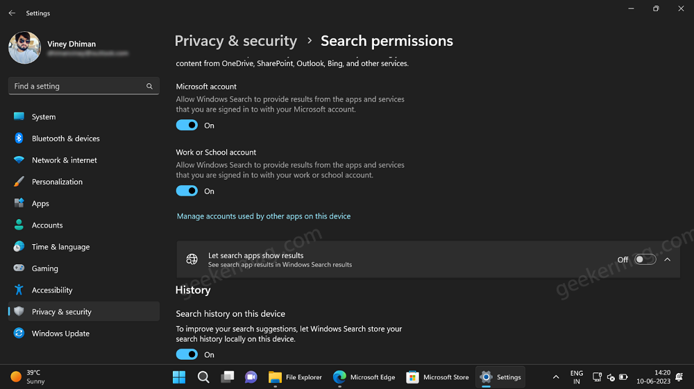 How to See Search Apps Results in Windows 11 Search Results