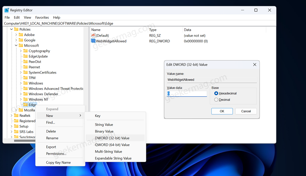 Disable New Bing Search Bar on Windows 11 Desktop using Registry Hack