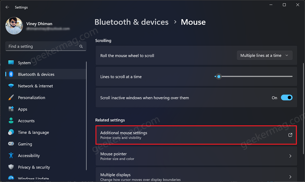 additional mouse settings in windows 11