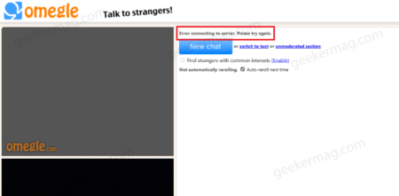 How to Fix Omegle Error "Connecting to Server: Please Try Again" 2023