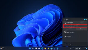 Fix: WiFi “Can’t connect to this network” on Windows 11 Fix: Wi-Fi "Can't connect to this network" on Windows 11