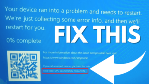 How to Fix "Stop Code DPC Watchdog Violation" Windows 11/10 (2023)