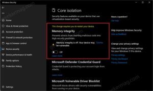 How to Turn ON Memory Integrity is OFF in Windows 11