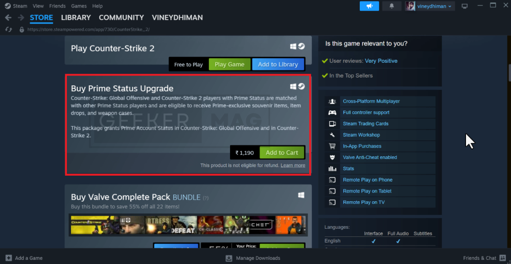 Download Counter Strike 2 Steam