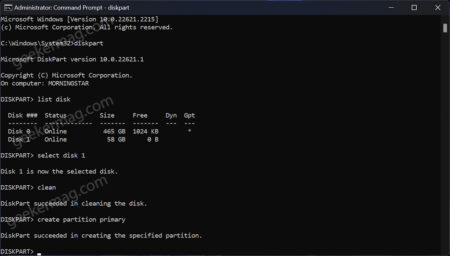 How to Format Hard Drive using Command Prompt (DISKPART)