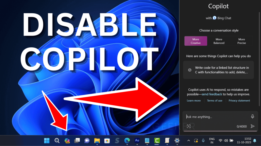 How to Disable Windows Copilot in Windows 11 23H2 (Moment 4)
