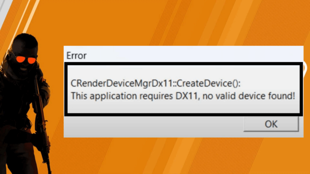 Fix - CS2 This application requires DX11, no valid device found!