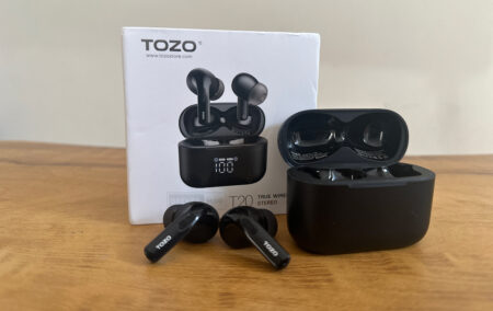 TOZO T20 - True Wireless Earbuds with Wireless Charging Case